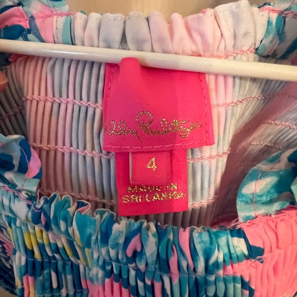 Girls Lilly Pulitzer Jeanie Maxi Dress Size 4 - Picture 2 of 3